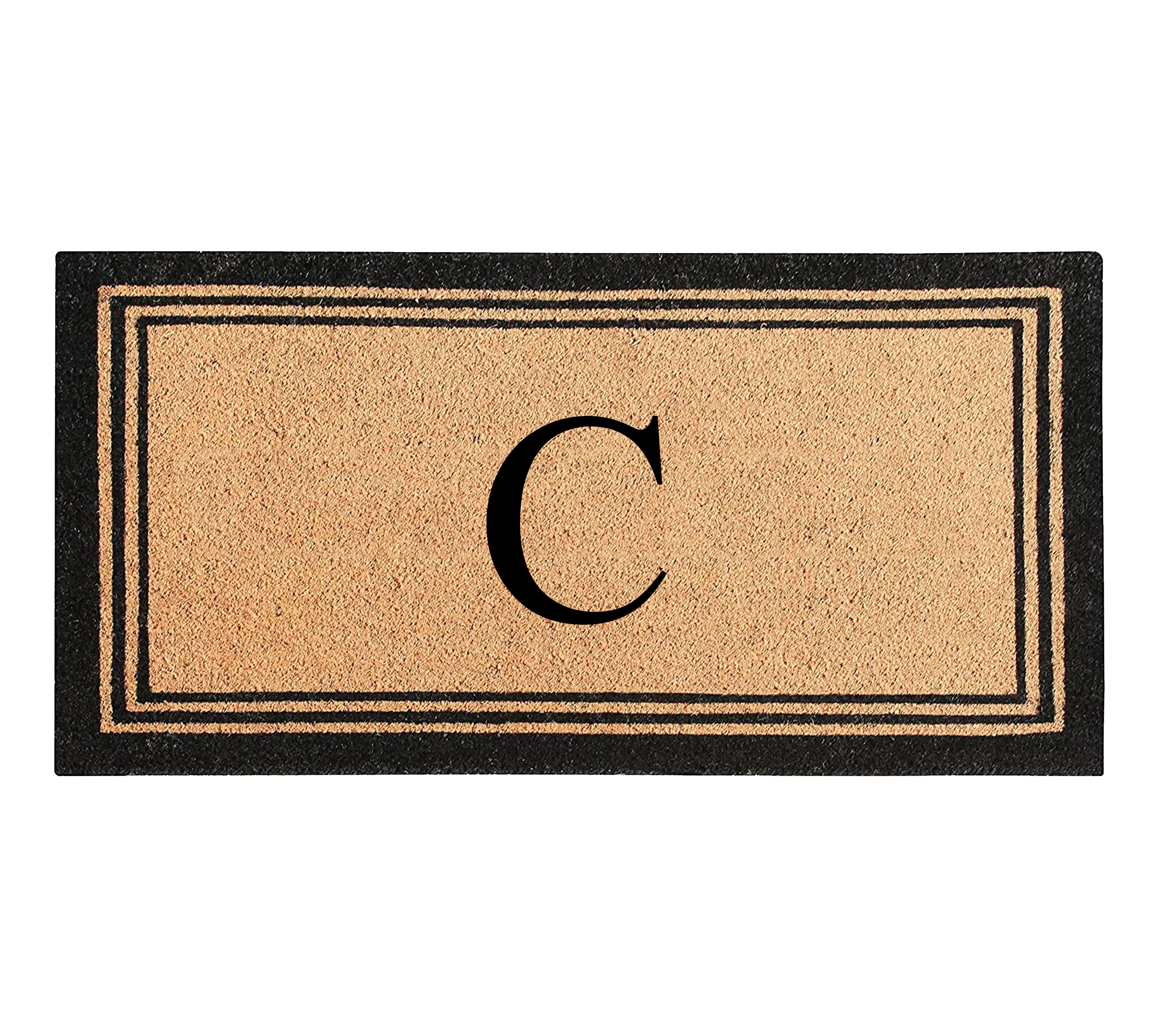 DeHond Classic Border Monogrammed Doormat 24"X39" - Image 4