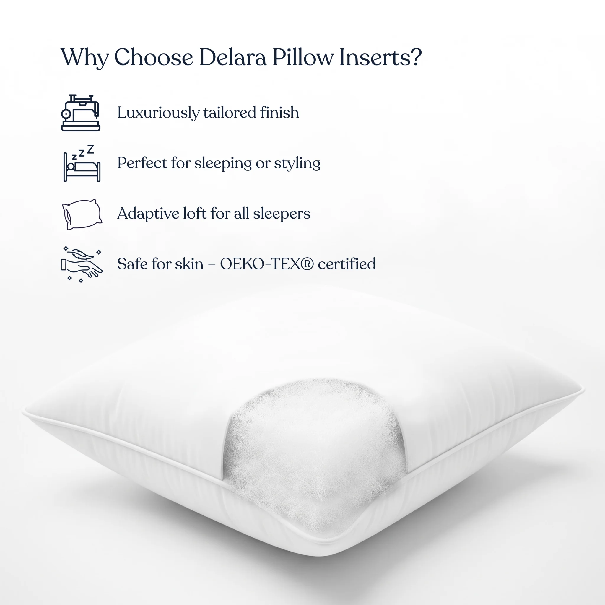 Down Alternative Pillow Inserts - Image 5