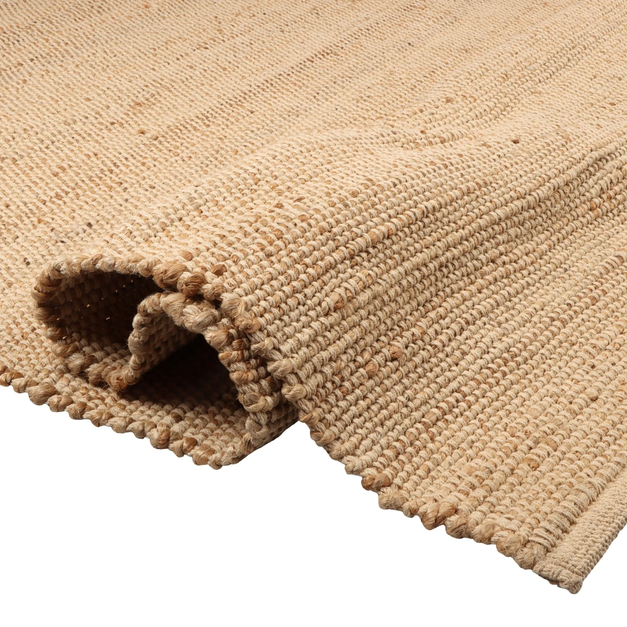 Handwoven Jute & Cotton Rug – Farmhouse Style (Natural) - Image 5