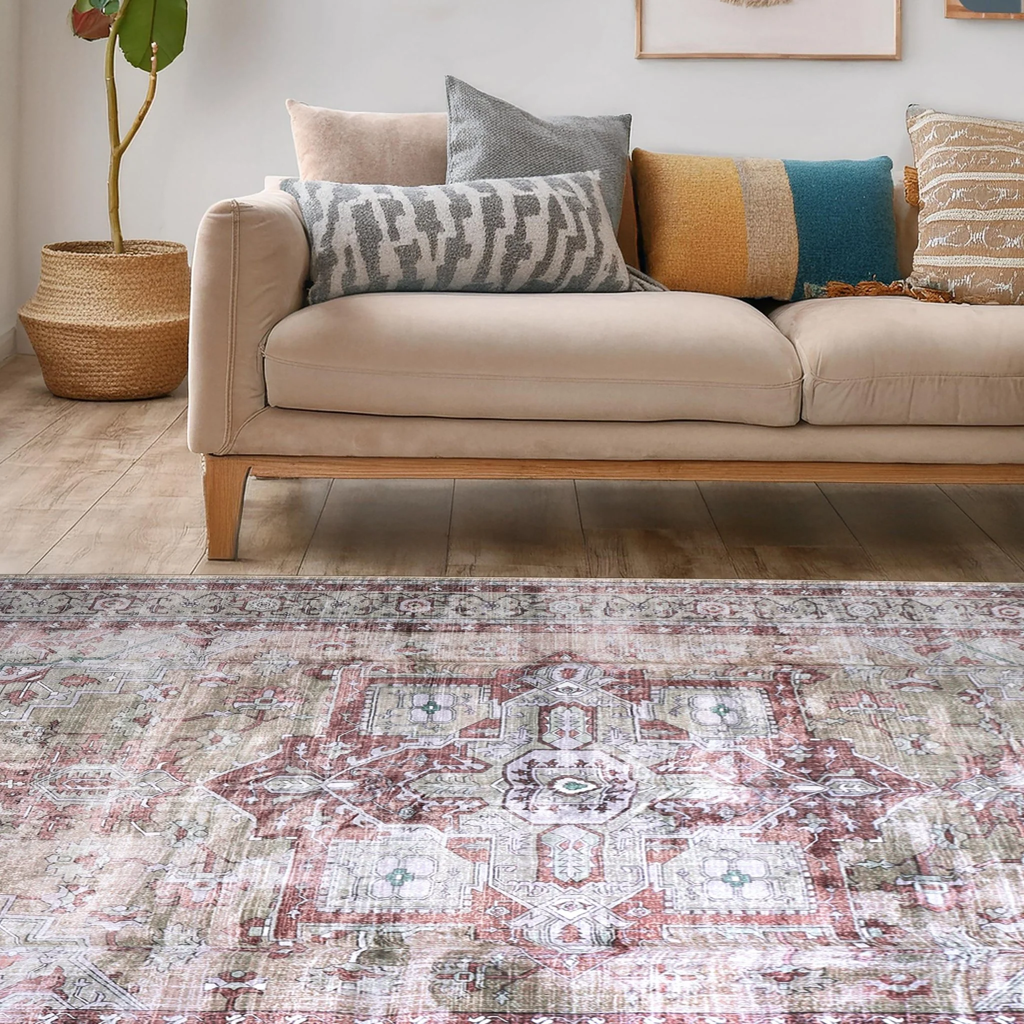 Desert Rose Machine Washable Rug - Image 6