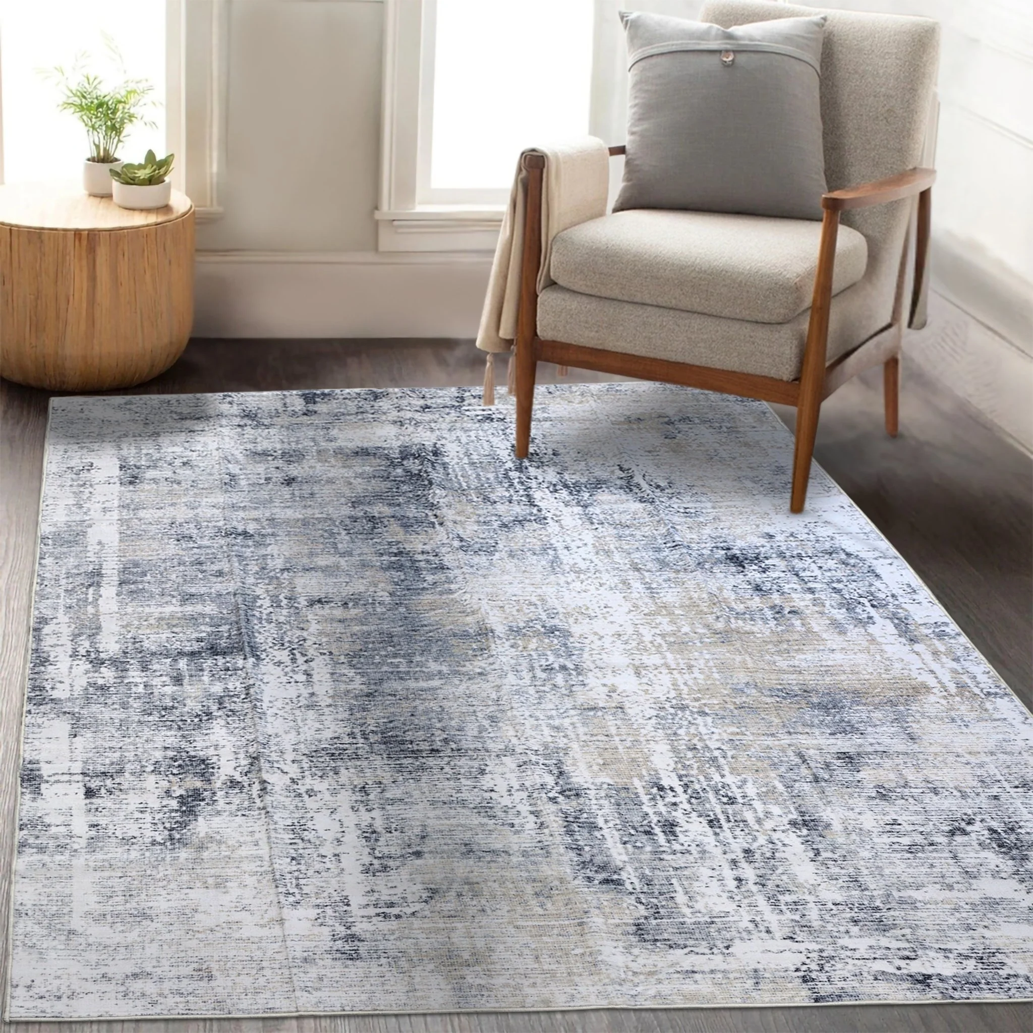 Misty Echo Machine Washable Rug - Image 3