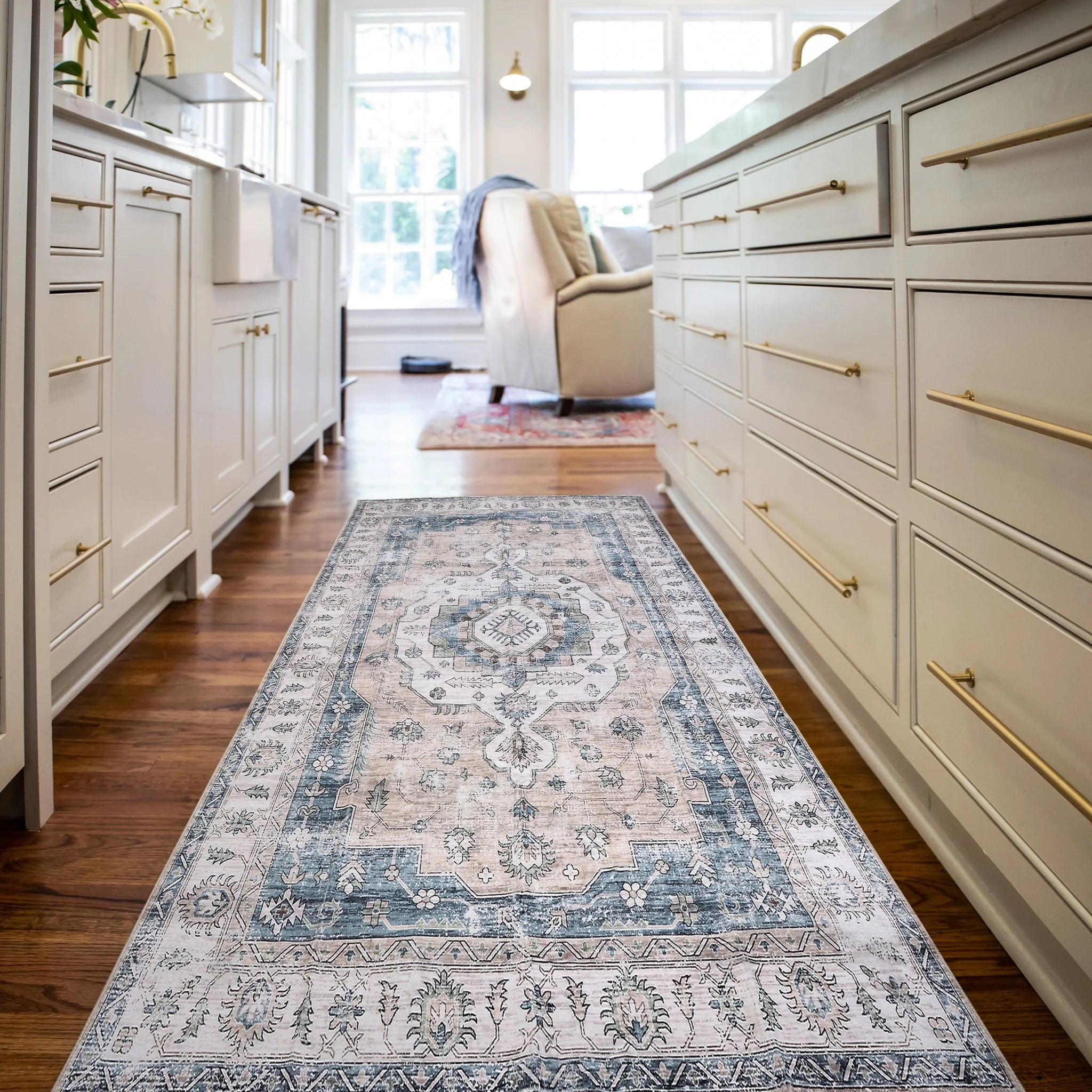 Vintage Bloom Machine Washable Rug - Image 7