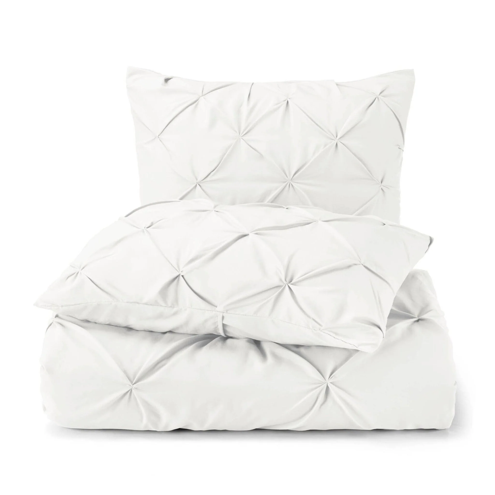 Organic Cotton Pintuck Duvet Set