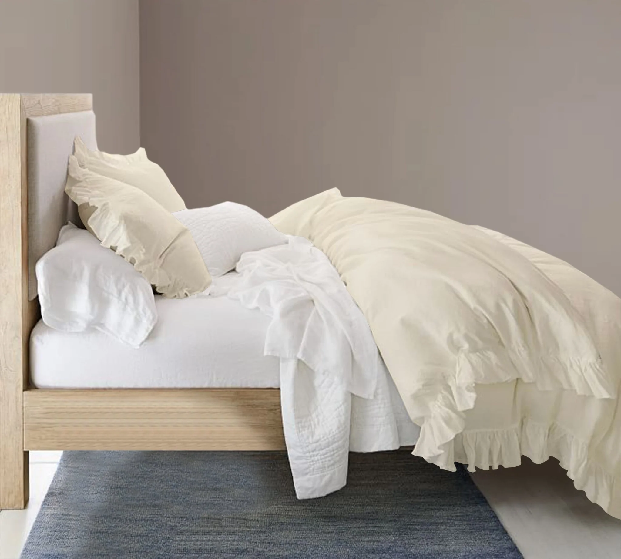 Organic Cotton Ruffled Duvet Set - Image 4