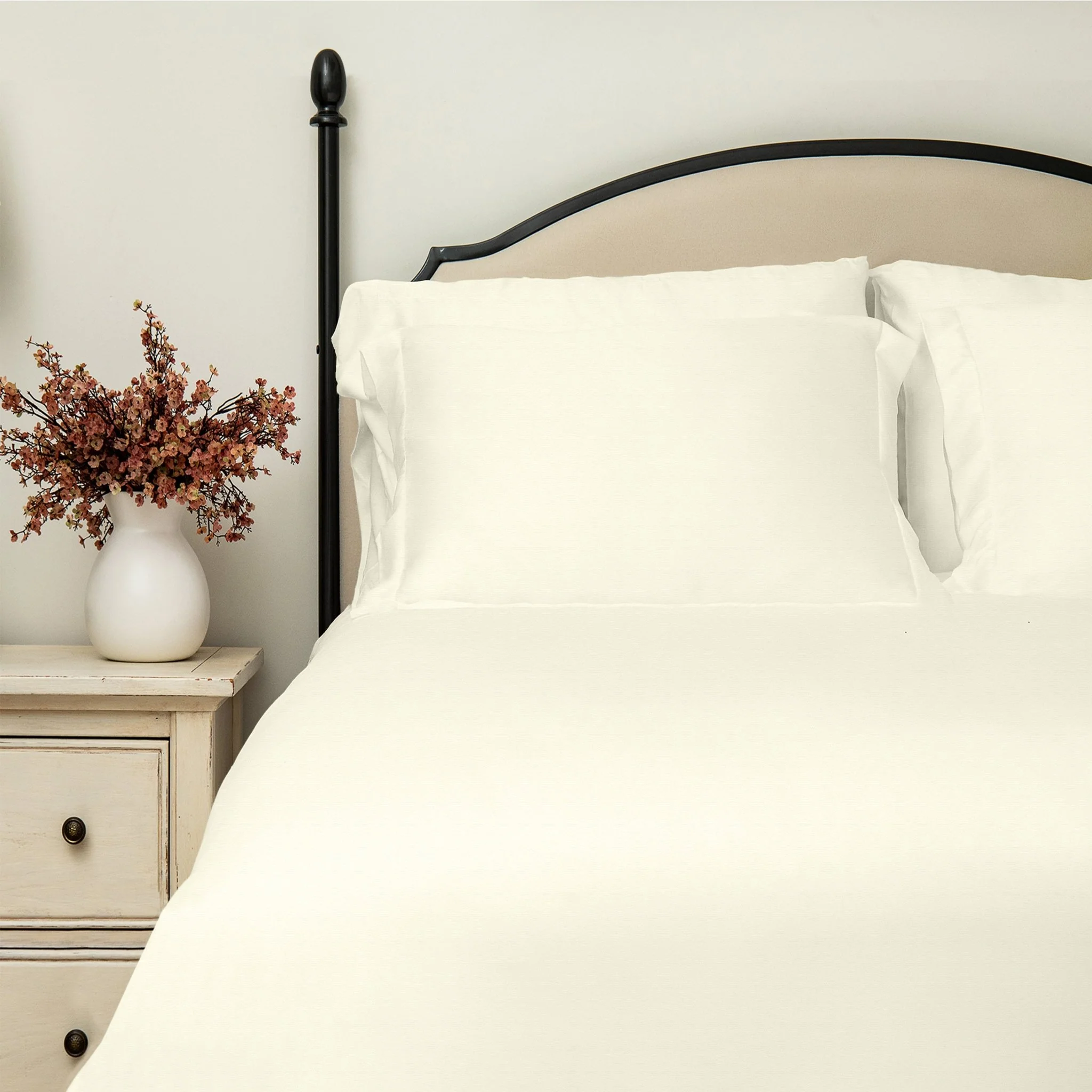 100% Organic Cotton Percale Duvet Cover Set - Image 9