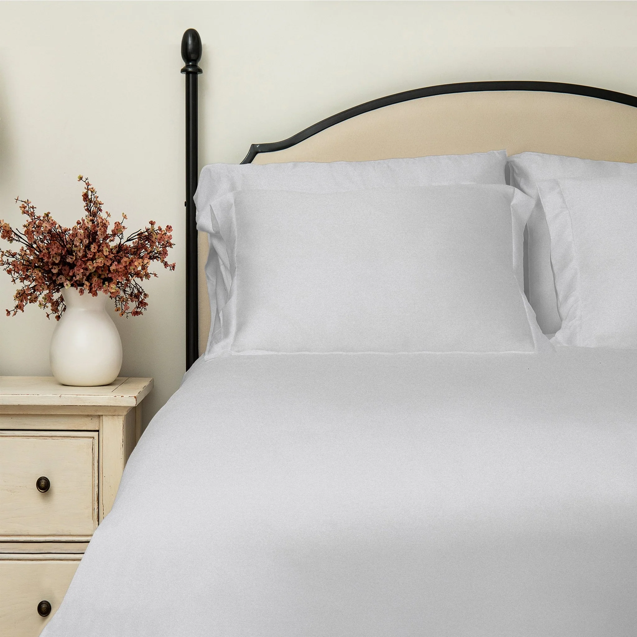 100% Organic Cotton Percale Fitted Sheet - Image 12