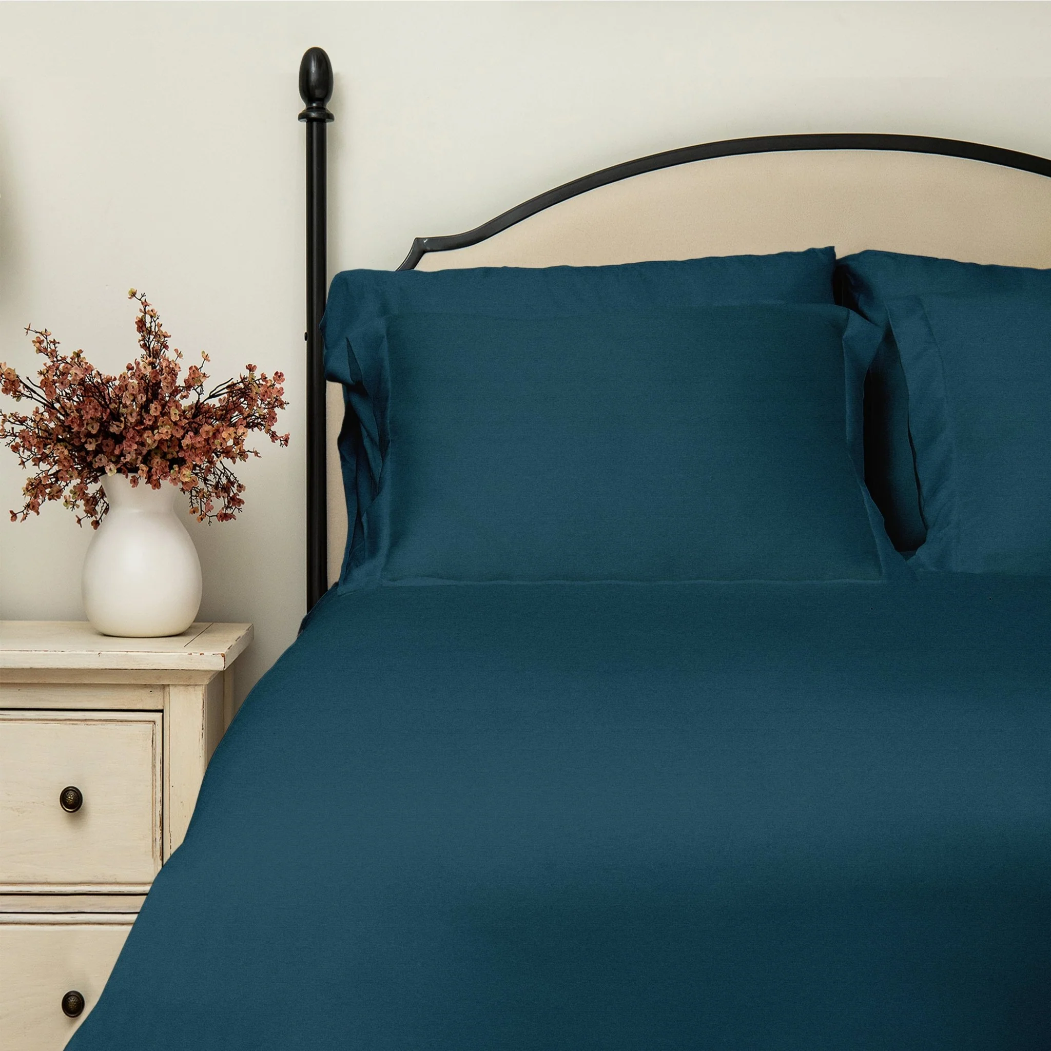 100% Organic Cotton Percale Fitted Sheet - Image 15