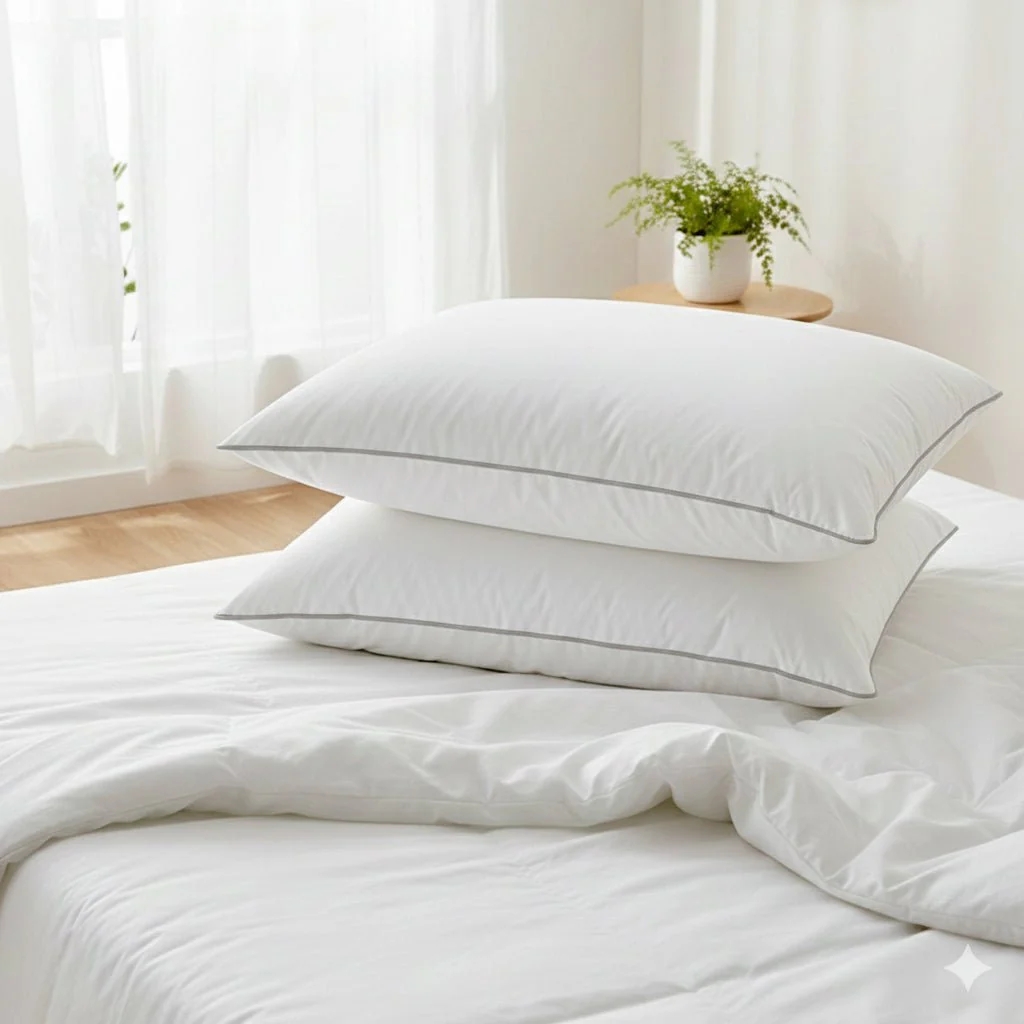 Organic Cotton Waterproof Pillow Protector Pair - Image 3