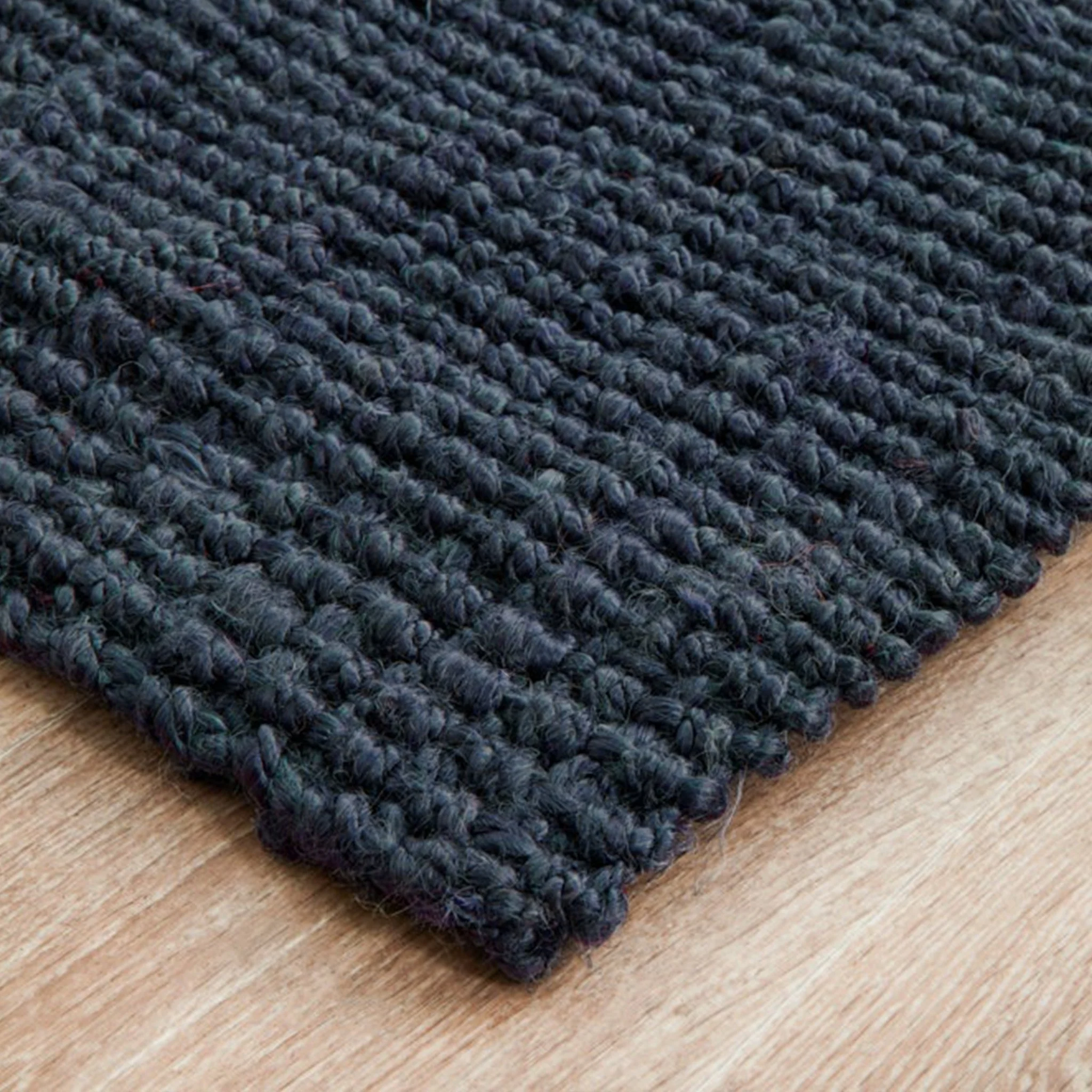Premium Charcoal Jute Rug - Image 4