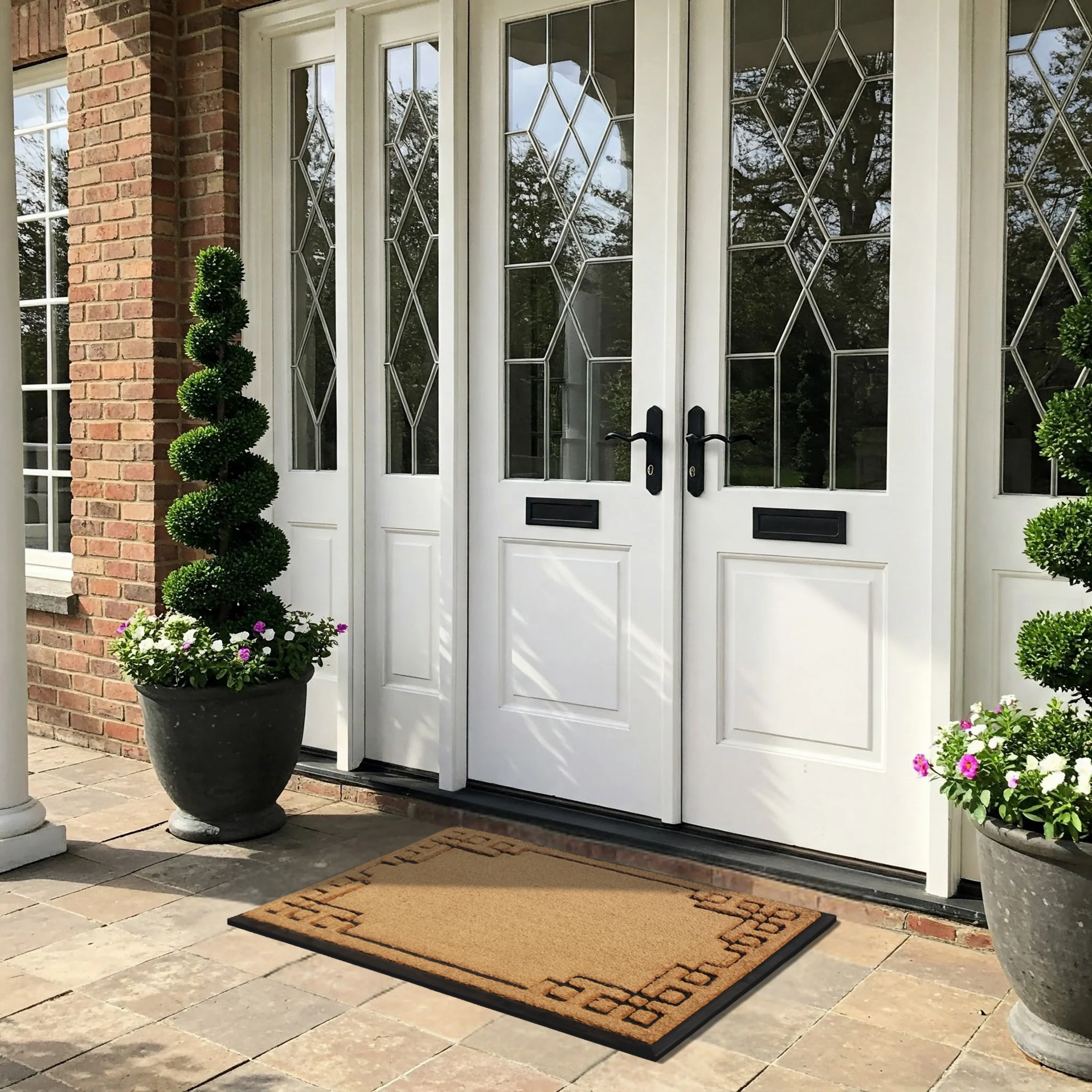 Rubber Bordered Designed Outdoor Doormat - Image 3