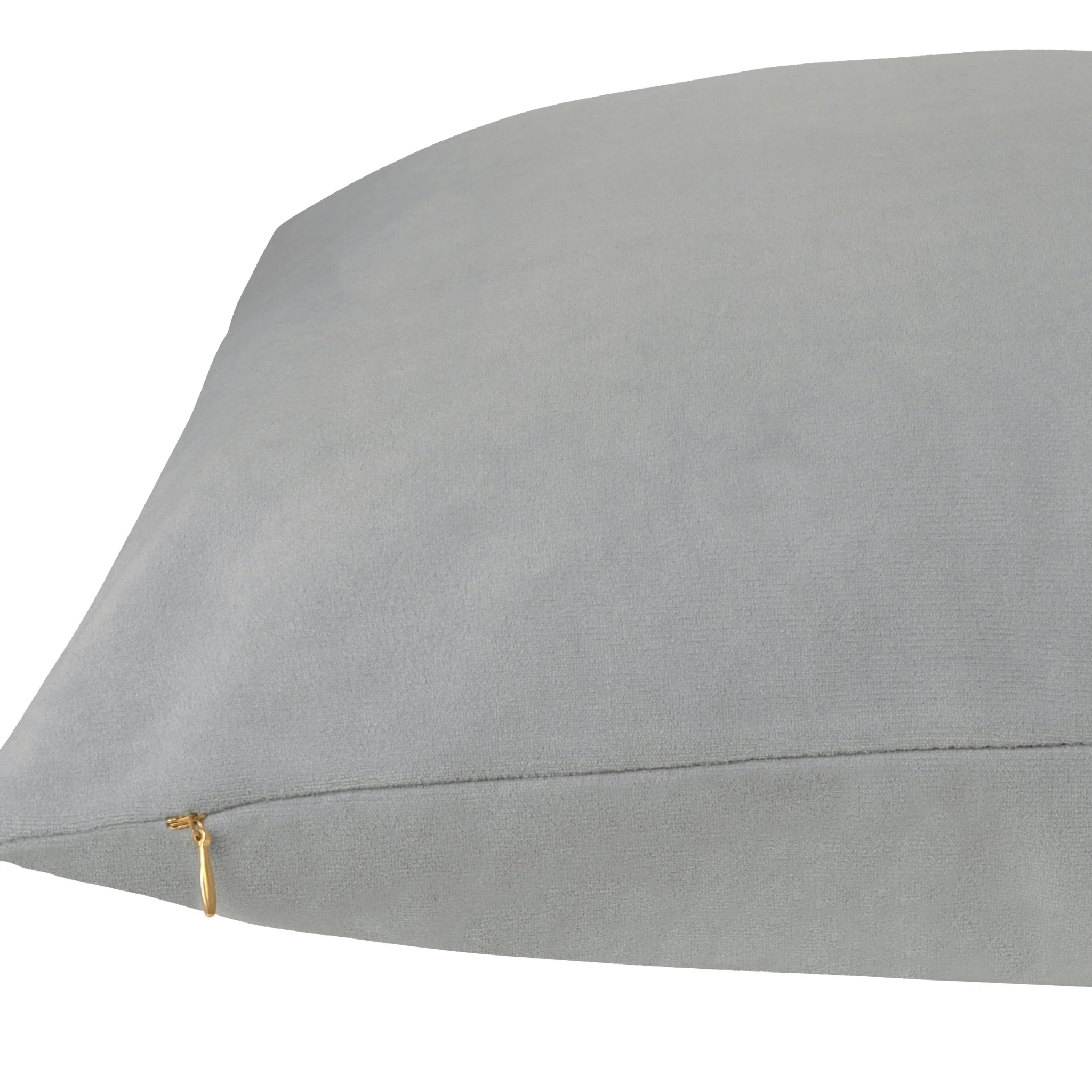 Everywhere Velvet Throw Pillow (Goose Grey) - Image 3