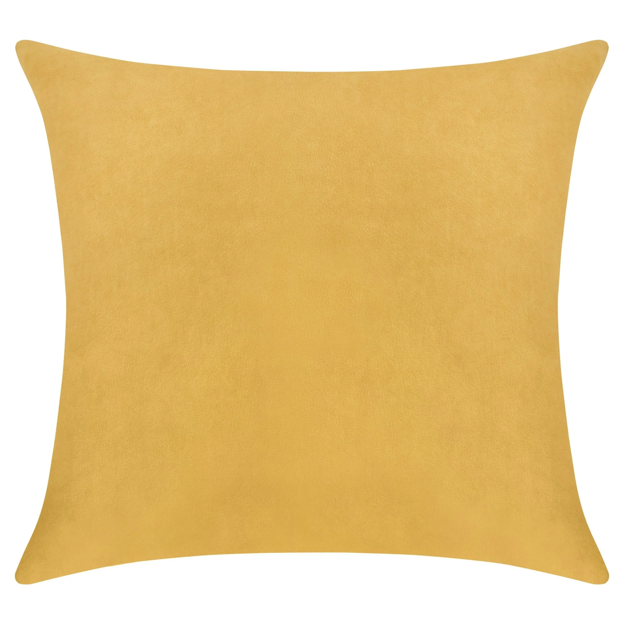 Everywhere Velvet Throw Pillow (Royal Yellow)