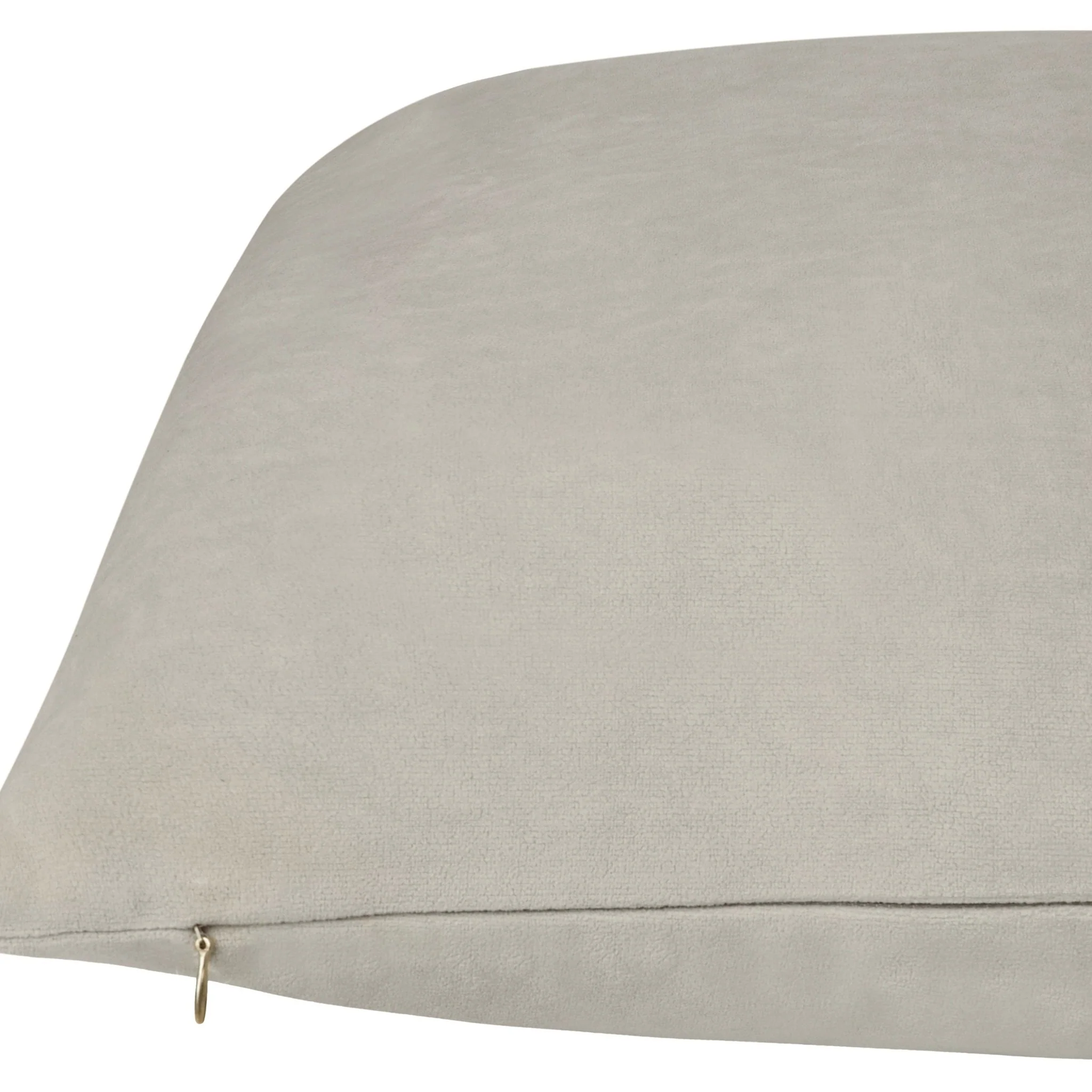 Everywhere Velvet Throw Pillow (Silver Grey) - Image 3