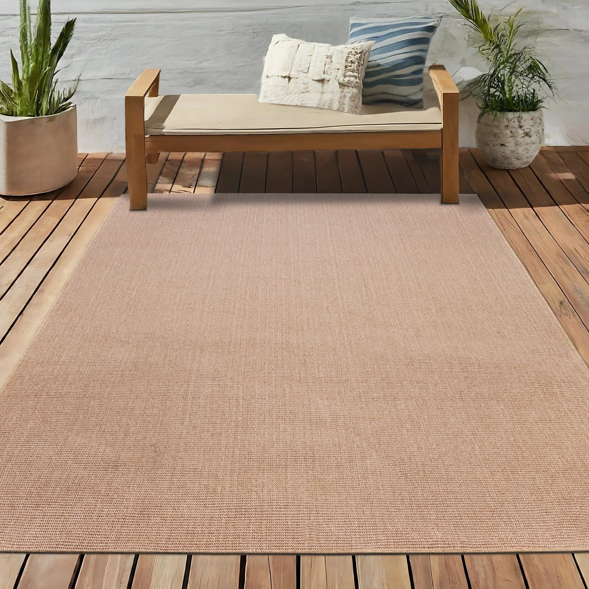 Washable PET Outdoor Rug (Dark Beige) - Image 8
