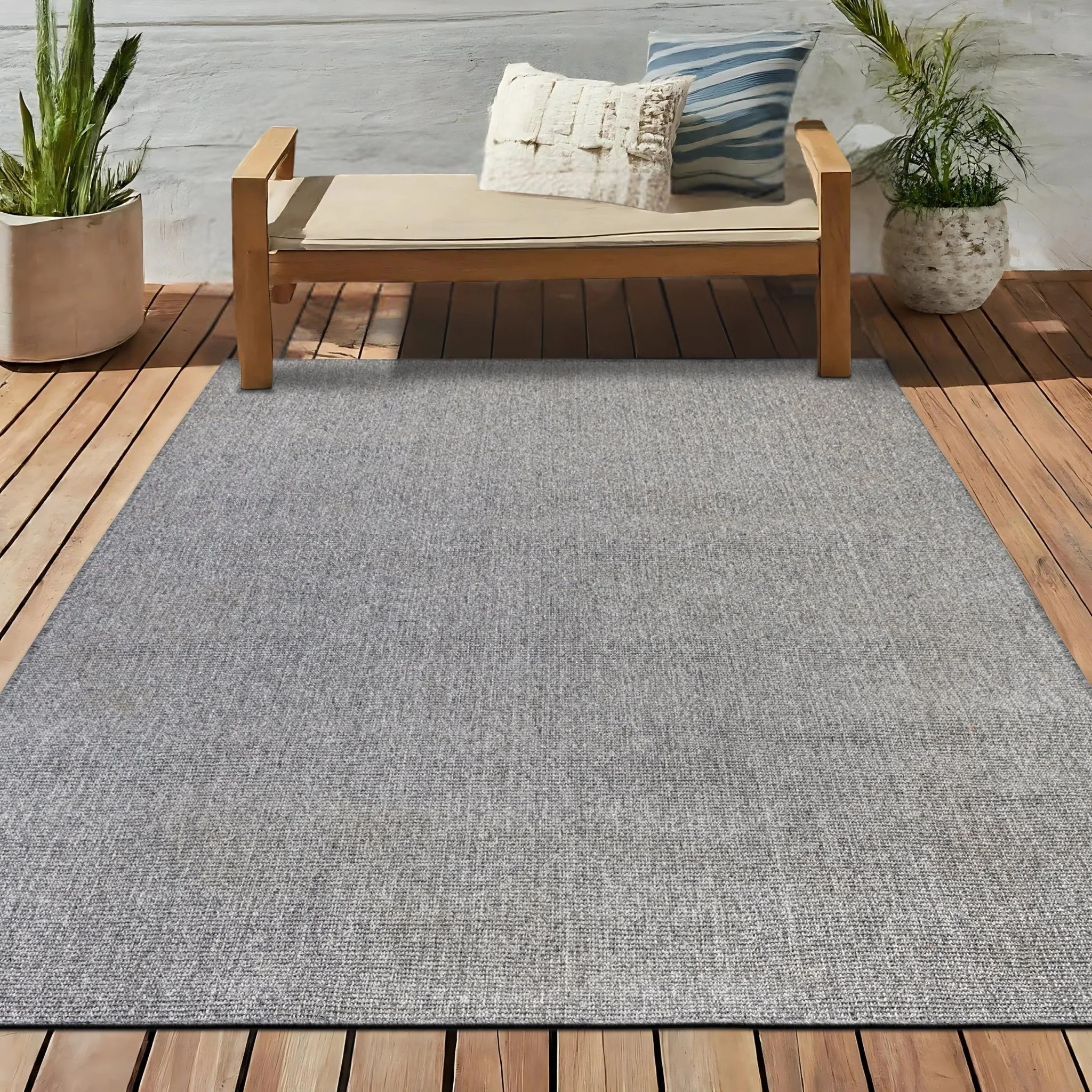 Washable PET Outdoor Rug (Dark Grey) - Image 6