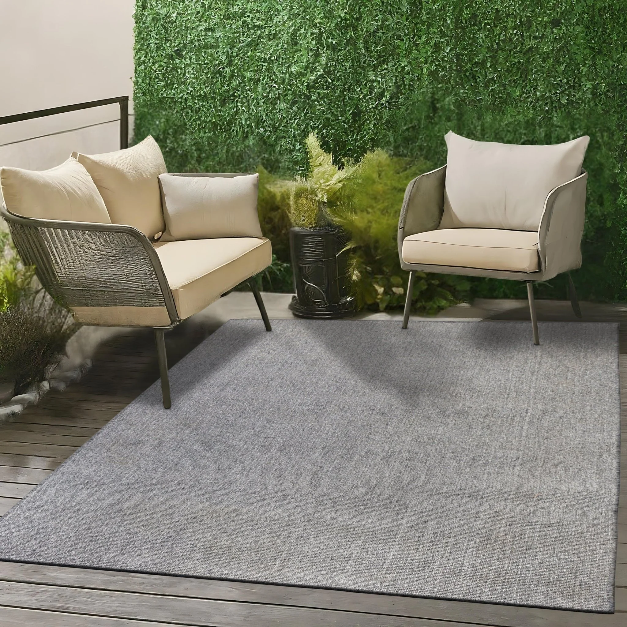 Washable PET Outdoor Rug (Dark Grey) - Image 7